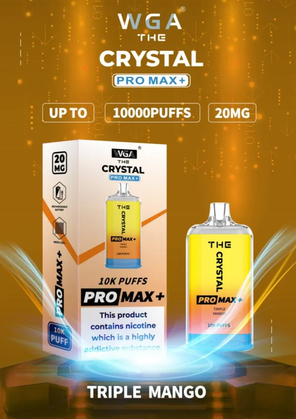 The Crystal Pro Max + 10000 Puffs Disposable Vape Pod - Image 3