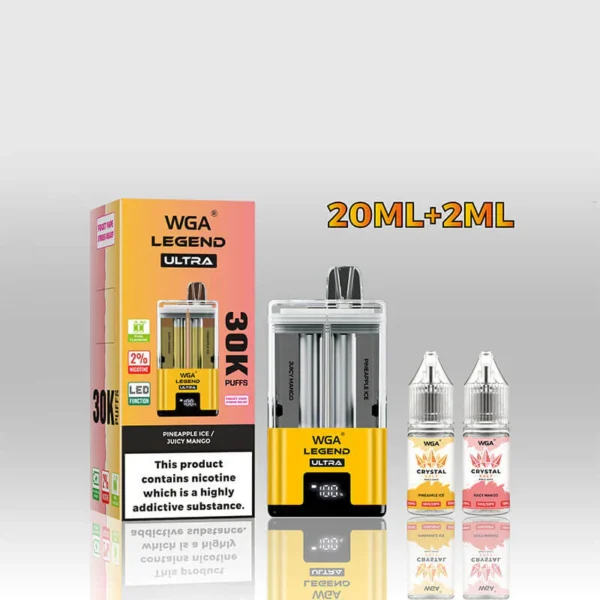 WGA Ultra 30000 Puffs Disposable Vape Nicotine 20mg (Box of 10) - Image 5